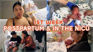 1st week in the NICU, Baby Blues, Pumping breastmilk, Postpartum life | Unexpect