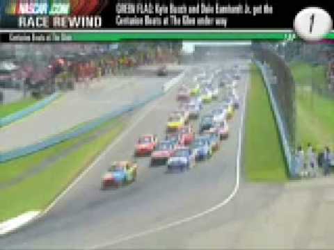 National Association  Stock  Auto Racing Worst Wreck on Big Nascar Crash Watkins Glen 2008