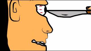 Guy Gets Eye Stabbed Out Animation