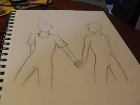 Progressive picture drawing of Ike and Jay