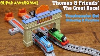 Thomas & Friends The Great Race Trackmaster Railway Race Set Unboxing & Playtime