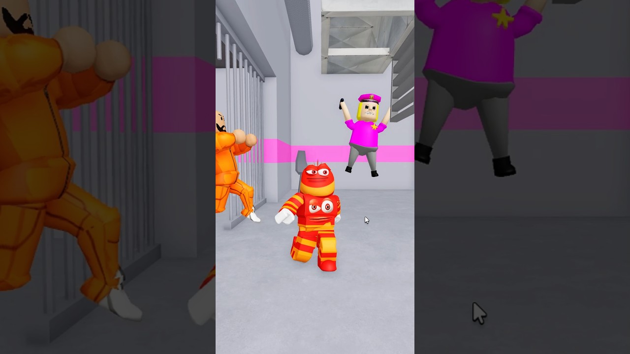 Oi Oi Oi Red Larva escape POLICE GIRL PRISON RUN #roblox Oi Oi Oi Red Larva escape POLICE GIRL PRISON RUN #roblox