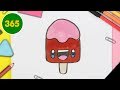 Hur man ritar glass Kawaii för barn