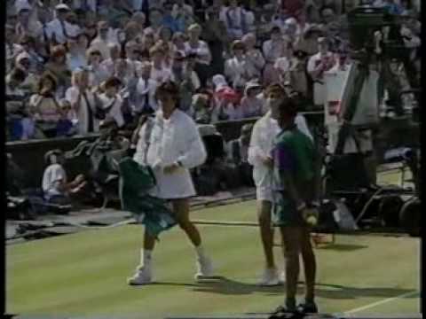 サバティーニ vs カプリアティ ウィンブルドン 1991 SF 6／6