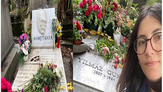 Ahmet Kaya ve Yılmaz Güney’in mezarını ziyaret ettim 🙏🥀#cimetièredepèrelachaise 