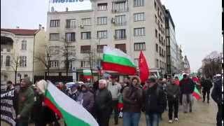 9-й митинг-шествие, Болгария-зона мира! 5.04.2015,подходит к Памятнику