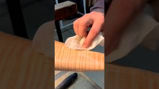 After Sanding, Dampen The Stock To Raise The Grain Without Flooding It.