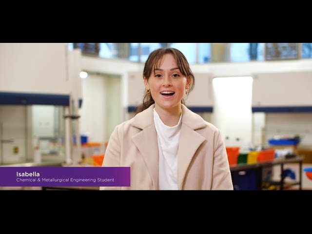 Watch Meet Isabella, a Chemical and Metallurgical Engineering student at UQ on YouTube.