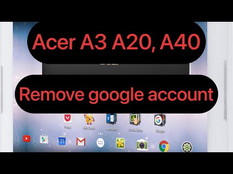 Acer A3 A40 remove google account || A3 A20 frp remove | Acer A3 A40 remove google account || A3 A20 frp remove |