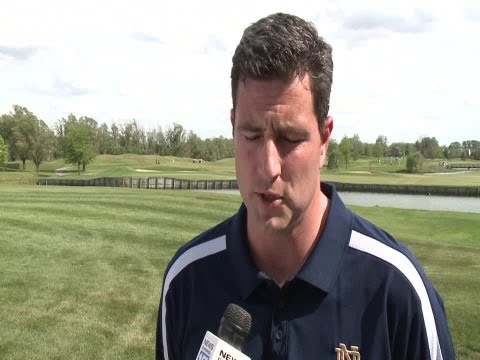 Notre Dame defensive line coach Mike Elston in Fort Wayne for annual Notre Dame golf outing on May 2 Notre Dame defensive line coach Mike Elston in Fort Wayne for annual Notre Dame golf outing on May 2