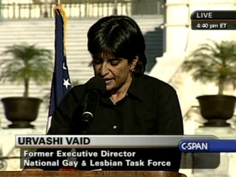 National Equality March Rally: Urvashi Vaid speaks