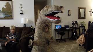 Morph Costumes Inflatable T-Rex Funny Video