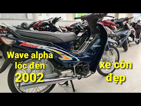 Cận cảnh Wave alpha 2002 lốc đen mới về cửa hàng và giá bán tại Minh Trung. Wave alpha lốc đen đẹp..
