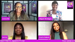 Emission "De vous à moi @ home" avec Abigael Matingou, Estelle Makela et Lesline Tomo.