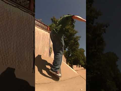 Cal goes downstream in an urban spillway #pizzaskateboards #skateboardingisfun