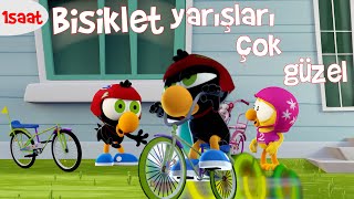 1 SAAT ÇİZGİ FİLM 😇🚴🏻 🚵‍♂️🥇#41 - Bisiklet yarışları çok güzel! |TRT Çocuk - Disn