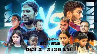 Checkmate Team Usa Vs Team India Ft. Gukesh, Hikaru, Arjun, Levy, Fabi, Sagar