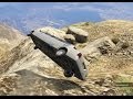 GTA V BIG JUMP MUNTAIN LIMO STRETCH STUNT CRASH ACCIDENT