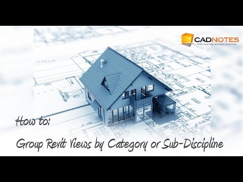 How to Group Revit Views by Category or Sub Discipline