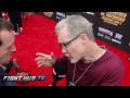 Freddie Roach says Mayweather runs into Pacquiao's left & gets knocked out!