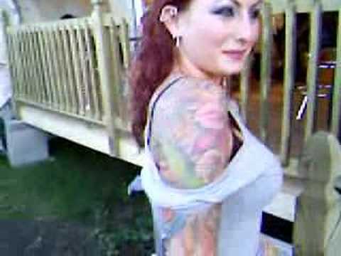 Beautiful Tattooed Biker Girl "Daisy" Laconia Bike Week 2007