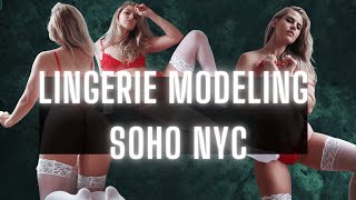 Art Modeling Honey Birdette Lingerie in SoHo Loft NYC