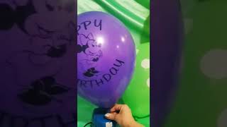 Minnie Mouse Happy Birthday Balloon Inflation