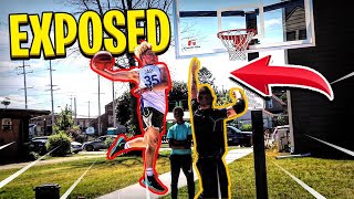 Trash Talking Cop EXPOSED! 1V1 BASKETBALL!