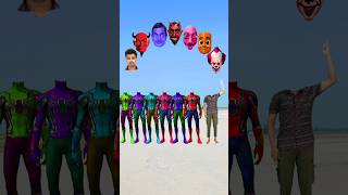 Dancing Red, Yellow, Green, Pink,White, Spiderman & Me Correct Head Matching