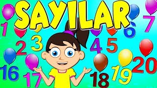Sayılar Şarkısı Ve Fazlası Turkish Numbers Song Çizgi Film Bebek Şarkıları Balon Tv