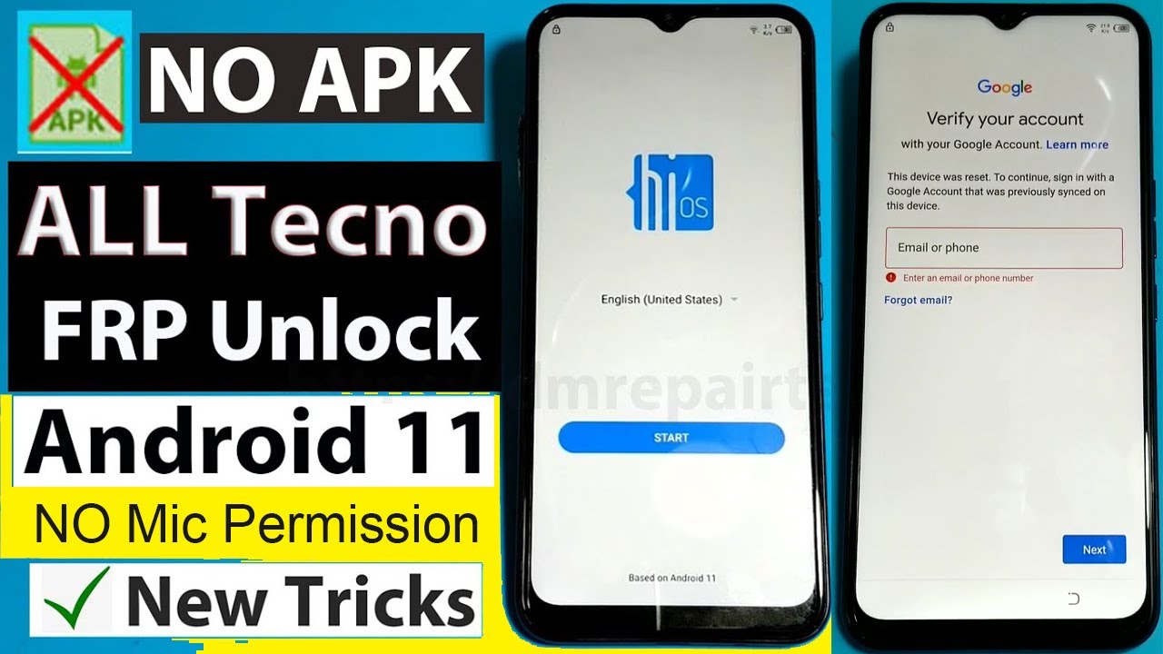 All Tecno Android 11 FRP Bypass Google Account Lock 2022 All Tecno Android 11 FRP Bypass Google Account Lock 2022