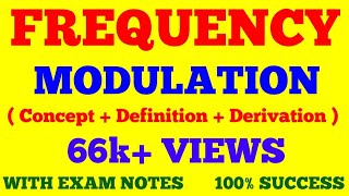 Frequency Modulation Narrow Band & Wide Band Fm Derivation Of Amplitude Modulation With Notes