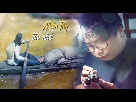 Lóa mắt với mô hình miền Tây thu nhỏ siêu lạ của họa sĩ Lê Xuân Giang
