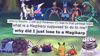 Super Toxic Legendary Spammer Cries Salty Tears Funny Pokemon Showdown Salt