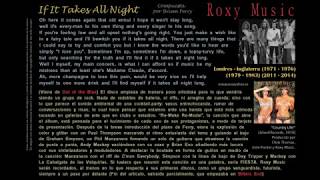 Watch Roxy Music If It Takes All Night video