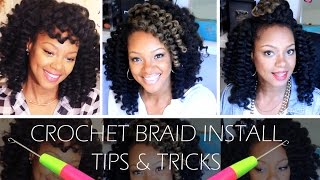 Marley Hair Crochet Braids using Bobby Pins Tutorial. ????? ...
