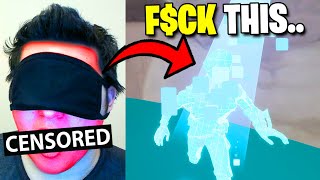 Playing Fortnite Blind Challenge.. (RAGE)