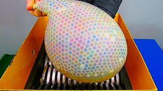 Shredding Orbeez Balloon! Amazing Video!