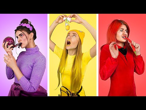 Thử Thách Màu Sắc! Ăn Và Mua Mọi Thứ Chỉ 1 Màu Trong 24 Giờ