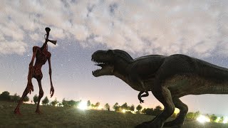 Siren Head Vs T Rex Real Life Fight - A Short Film