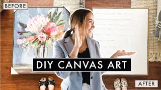 Simple DIY CANVAS ART | Easy & On a Budget | By Sophia Lee