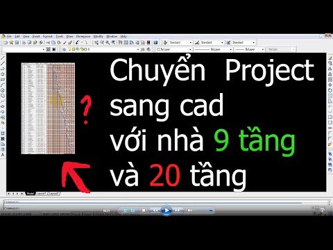 Chuyển project sang autocad với dự án nhà nhiều tầng