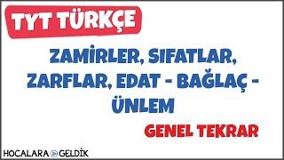 Zamirler, Sıfatlar, Zarflar, Edat - Bağlaç - Ünlem