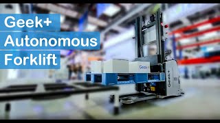 Geek+ Autonomous Forklift demonstration at Shanghai CIIF 2018