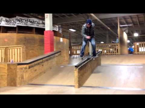 Boardslide to Feeble Downrail