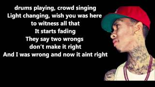 Far Away - Tyga Feat. Chris Richardson // Lyrics On Screen [HD]