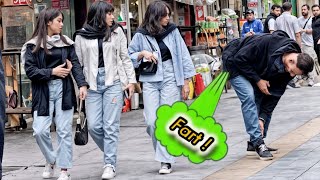 Epic Fart Prank On Girls In Public They Laughed So Hard