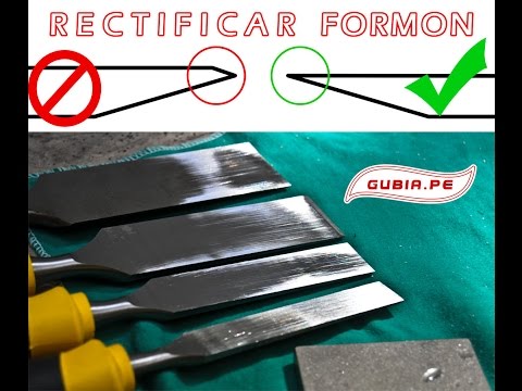 Afilar FORMON | EBANISTERIA FINA | TRUCOS | acondicionado espalda de