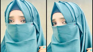 Eating Friendly Hijab Style With Niqab Cute Hijab Tutorial Abaya Niqab Tutorial