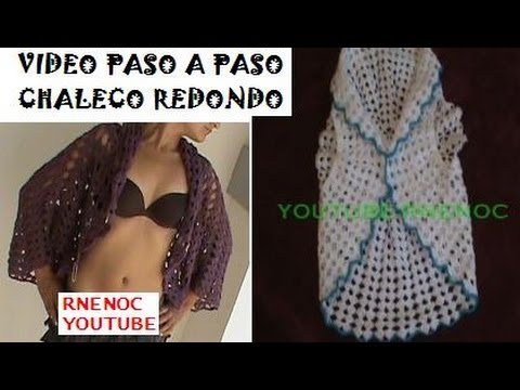 1 DE 8 COMO TEJER CHALECO REDONDO DAMA NIĆA GANCHILLO CROCHET